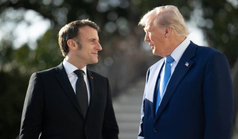 Fransa-Cumhurbaskani-Macron-ve-ABD-Baskani-Trump-telefonda-gorustu-featured