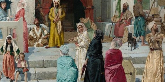 Osman Hamdi Bey'in "Cami Kapısında" tablosu Londra'da müzayedeye çıkıyor